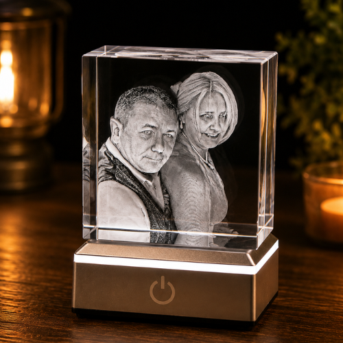Personalised Crystal Portrait Block