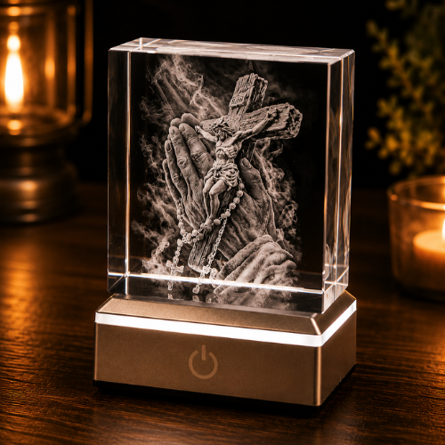 Personalised Crystal Portrait Block