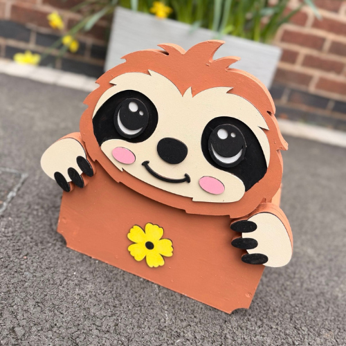 Wooden Animal Planter